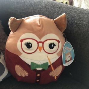NWT! Squishmallows JAYDELLE the Owl - Back to School Squad, 8"